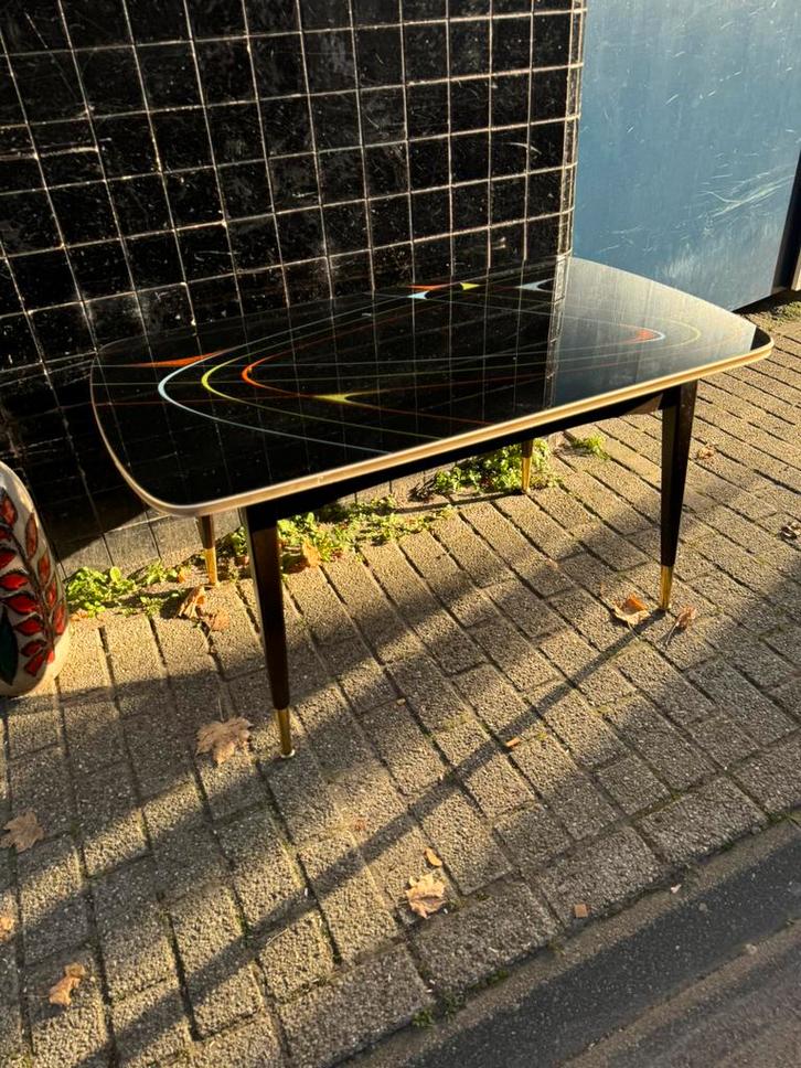 Salontafel,fifties,sixties,Rockabilly, vintage, Huis en Inrichting, Tafels | Salontafels, Gebruikt, 50 tot 75 cm, 50 tot 100 cm
