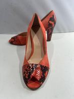 Evaluna, maat 37 prachtige pumps in koraal rood, Evaluna, Verzenden, Zo goed als nieuw, Schoenen met hoge hakken