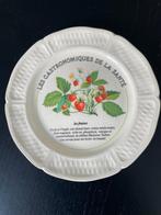 Vintage Gien Aardewerk Schaal - Aardbeien Design, Ophalen, Schaal, Rond, Zo goed als nieuw