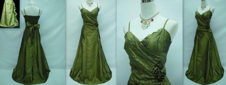 nieuwe galajurk maat 42-44 lime, Kleding | Dames, Gelegenheidskleding, Nieuw, Galajurk, Maat 42/44 (L), Groen, Ophalen of Verzenden