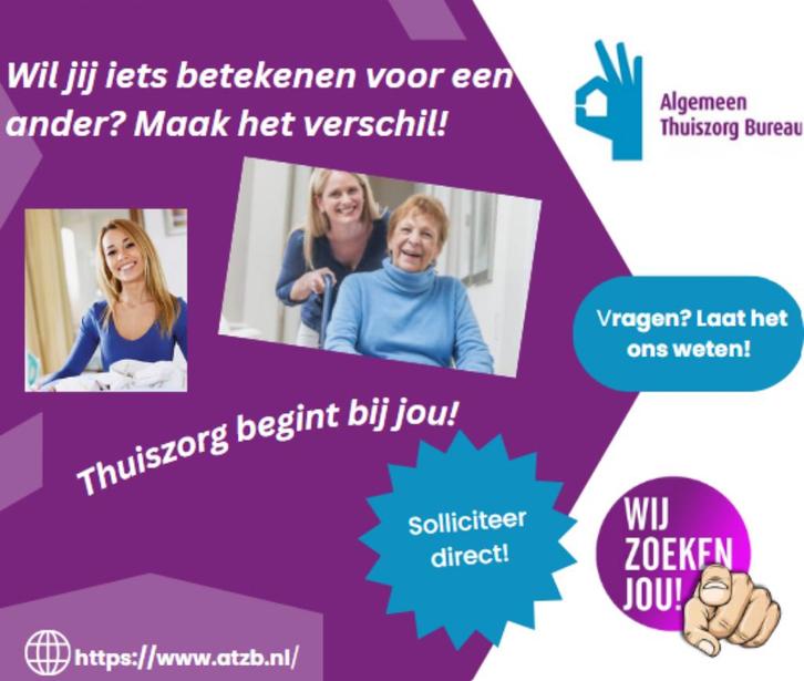 Huishoudelijke hulp Gezocht!, Vacatures, Vacatures | Overige Vacatures, MBO, Starter, Tijdelijk contract, Variabele uren