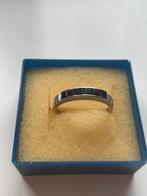 Baguette ring met Saffieren, 18 tot 19, Zwart, Ophalen of Verzenden, Zo goed als nieuw