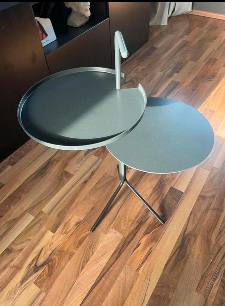 Design on Stock Oo-Two Bijzettafel Steelblue, Huis en Inrichting, Tafels | Bijzettafels, Zo goed als nieuw, Rond, 60 cm of meer