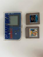 Nintendo Game Boy Pocket - Blauw + 2 games, Spelcomputers en Games, Spelcomputers | Nintendo Game Boy, Ophalen, Gebruikt, Game Boy Pocket