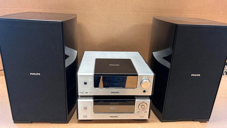 Philips Micro Theater MCD909 set met luidsprekers., Audio, Tv en Foto, Stereo-sets, Gebruikt, Philips, Ophalen