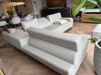 Leolux Hoekbank Leer + Hocker, Huis en Inrichting, Banken | Bankstellen, Ophalen, 250 tot 300 cm, Gebruikt, Hoekbank