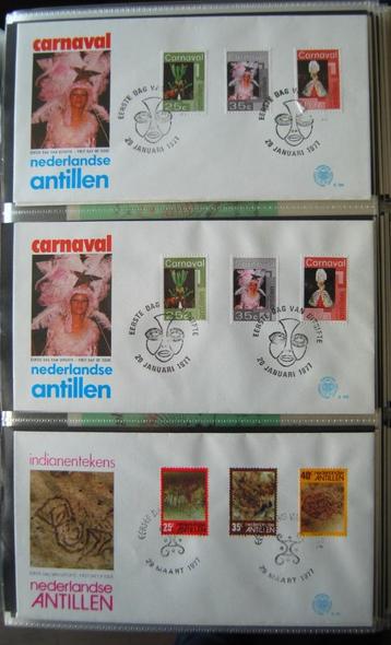 Ned. Antillen 1e dag envelop E100 t/m E108a/b, uit jaar 1977 beschikbaar voor biedingen