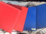 4 multomappen 2x blauw en 2x rood, Diversen, Schrijfwaren, Ophalen of Verzenden, Gebruikt