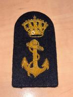 Petembleem marine mariniers handgeborduurd, Verzamelen, Militaria | Algemeen, Verzenden, Marine, Nederland, Embleem of Badge
