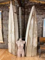 Stoere oude houten halve boot kano wijnkast decoratie item, Ophalen, 50 tot 100 cm, Minder dan 50 cm