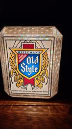 Old style beer bier lichtbak mancave reclame, Ophalen of Verzenden, Zo goed als nieuw, Reclamebord, Plaat of Schild, Overige merken