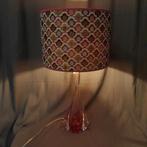 Unieke schemerlamp Val Saint Lambert roze gobelin kap goud, Huis en Inrichting, Ophalen of Verzenden, Nieuw, Stof, Minder dan 50 cm