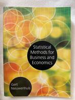Statistical Methods for Business and Economics, Boeken, Gert Nieuwenhuis, Ophalen of Verzenden, Zo goed als nieuw, Economie en Marketing
