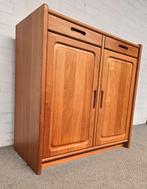 Deense vintage kast, Dyrlund, teak, Ophalen, Gebruikt, 25 tot 50 cm, 100 tot 150 cm