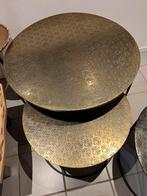 Salontafel salontafels houten en metalen, Huis en Inrichting, Tafels | Salontafels, 50 tot 100 cm, Rond, Ophalen of Verzenden