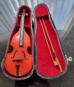 Miniatuur viool met strijkstok in bijpassende koffer, Ophalen of Verzenden