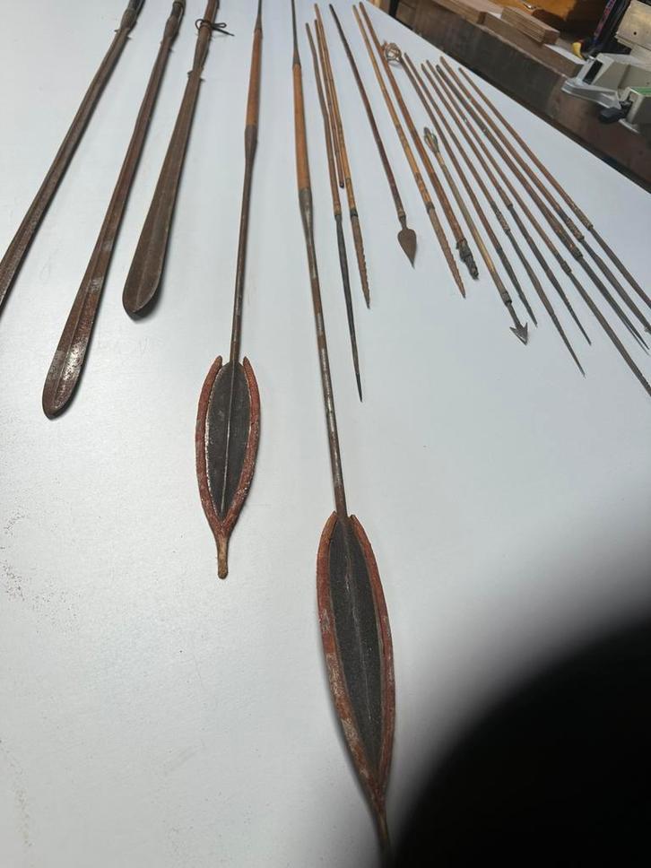 Antieke Afrikaanse Speren Collectie, Antiek en Kunst, Kunst | Niet-Westerse kunst, Ophalen of Verzenden