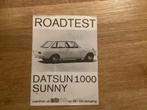 Roadtest Datsun 1000 Sunny - Autovisie Overdruk, Boeken, Auto's | Folders en Tijdschriften, Ophalen of Verzenden, Gelezen, Nissan