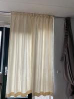 3 roomgele velours gordijnen overcompleet, Ophalen, Gebruikt, 200 cm of meer, 200 cm of meer