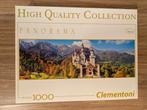 Clementoni panorama puzzel - Neuschwanstein (1000st), Hobby en Vrije tijd, Denksport en Puzzels, Ophalen, 500 t/m 1500 stukjes