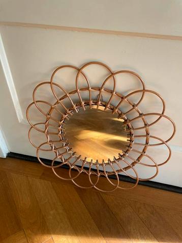 Ronde rotan spiegel zon bloem 23 / 49 cm beschikbaar voor biedingen
