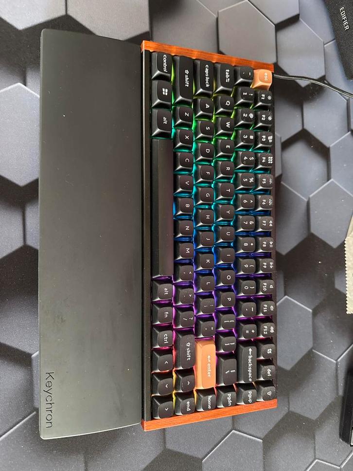 Keychron K2 HE Special edition 75%, Computers en Software, Toetsenborden, Zo goed als nieuw, Qwerty, Draadloos, Gaming toetsenbord