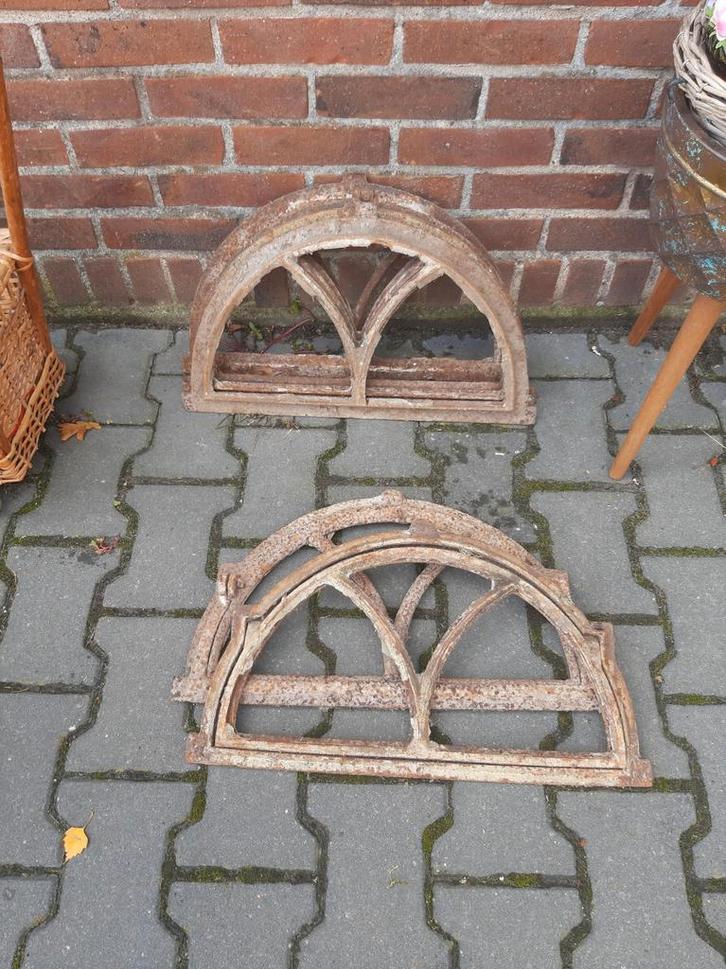 Oude Halfronde Stalraampjes, Antiek en Kunst, Curiosa en Brocante, Ophalen