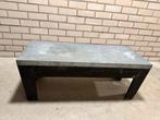 Vintage tafel Metaal/Hout, Gebruikt, 100 tot 150 cm, Metaal, Minder dan 50 cm