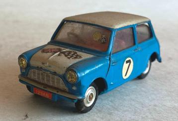 Mini Cooper blauw / wit dak Corgi # 227.  beschikbaar voor biedingen