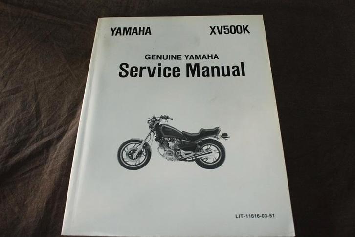 Yamaha XV500 K Virago 1983 motorcycle service manual, Motoren, Handleidingen en Instructieboekjes, Yamaha, Ophalen of Verzenden