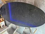 Ovale eettafel, Huis en Inrichting, Tafels | Eettafels, Ophalen, 200 cm of meer, 50 tot 100 cm, Zo goed als nieuw