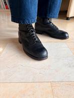 Antieke Zwarte Leren Schoenen - Militair?, Verzamelen, Militaria | Tweede Wereldoorlog, Ophalen of Verzenden, Landmacht, Nederland