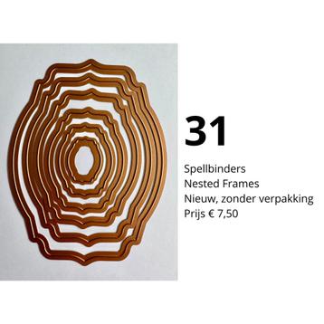 Spellbinders Snijmal Nested Frames, Nieuw! beschikbaar voor biedingen