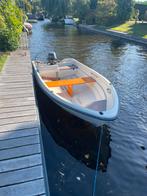Polyester vissersbootje met 20 pk Yamaha kortstaart motor, Watersport en Boten, Sloepen, Ophalen, 10 tot 30 pk, Gebruikt, 3 tot 6 meter