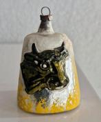 Oude Kerstbel met Koe opdruk, Diversen, Kerst, Ophalen of Verzenden, Zo goed als nieuw