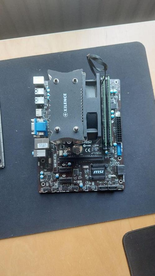 MSI H81m-E34 en Intel i7-4770 + 16gb RAM, Computers en Software, Moederborden, Zo goed als nieuw, Intel, DDR3, Ophalen of Verzenden
