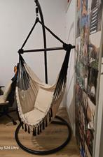 Hangstoel met standaard ,binnen en buiten ,tuin of balkon, Ophalen of Verzenden, Zo goed als nieuw, Kunststof