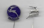2 GAZELLE FIETS SPELDEN VERSCHILLENDE 1 EMAILE, Ophalen of Verzenden, Gebruikt, Overige onderwerpen, Speldje of Pin