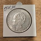 Wilhelmina rijksdaalder 1938 Grof haar, Ophalen of Verzenden, Koningin Wilhelmina, 2½ gulden