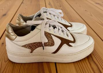 Maruti Sneakers - Wit Bruin Leer - maat 38 beschikbaar voor biedingen