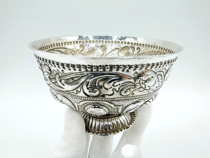 Zilveren roomkom, J. de Vries, Sneek, ca. 1750, Antiek en Kunst, Antiek | Goud en Zilver, Zilver, Verzenden