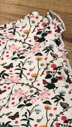 Mouwloos shirt mt 86/92 met bloemen hemdje, Meisje, Ophalen of Verzenden, Zo goed als nieuw, Hema