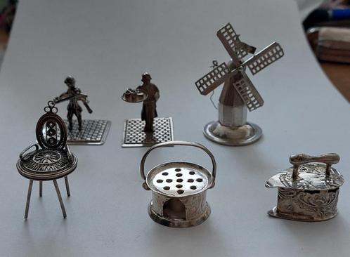 lotje zilveren miniaturen,  miniatuur., Antiek en Kunst, Antiek | Goud en Zilver, Zilver, Ophalen