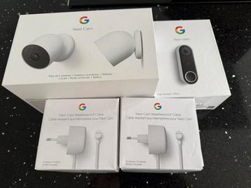 Complete set Google Nest Camera’s en deurbel beschikbaar voor biedingen