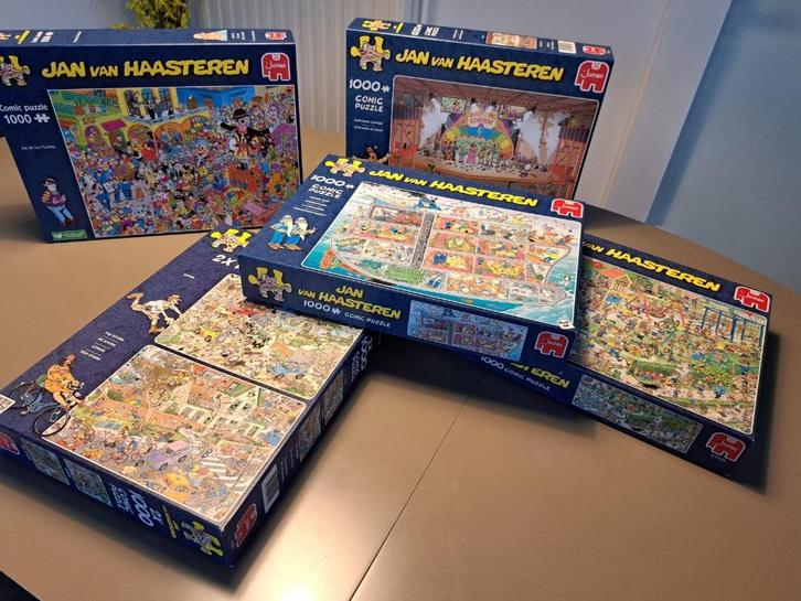 Jan van Haasteren puzzels, Hobby en Vrije tijd, Denksport en Puzzels, Zo goed als nieuw, Legpuzzel, 500 t/m 1500 stukjes, Ophalen