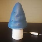 Blauwe Heico paddenstoel lamp., Ophalen of Verzenden, Zo goed als nieuw, Lamp