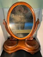 Antieke spiegel tafelspiegel, Ophalen, Rechthoekig, 50 tot 100 cm, Minder dan 100 cm