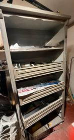Grijze open kast, Huis en Inrichting, Kasten | Stellingkasten, Ophalen, Gebruikt