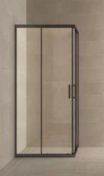 Douchecabine 80x80x200 cm hoekinstap mat zwart, Ophalen of Verzenden, Nieuw, Glas, Douche