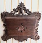 Antieke wand mahonie houten dagblad/posthouder, Antiek en Kunst, Antiek | Boeken en Bijbels, Ophalen of Verzenden